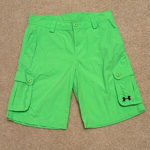 Under Armour Boy’s Vibrant Green Cargo Shorts